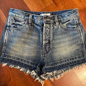 Free People High Waisted Jean Shorts
